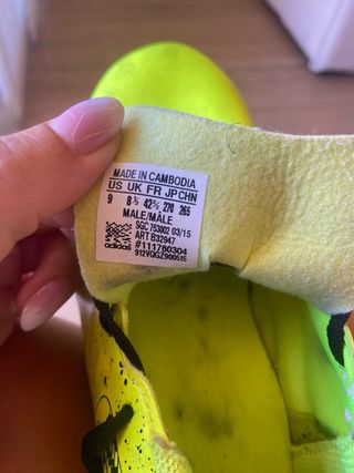 Zapatillas Adidas Fútbol 7 - Amarillas