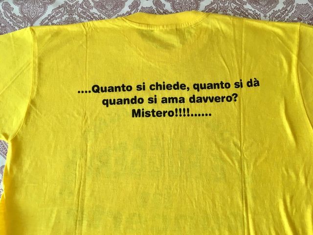 Camiseta concierto Enrico Ruggeri 2004