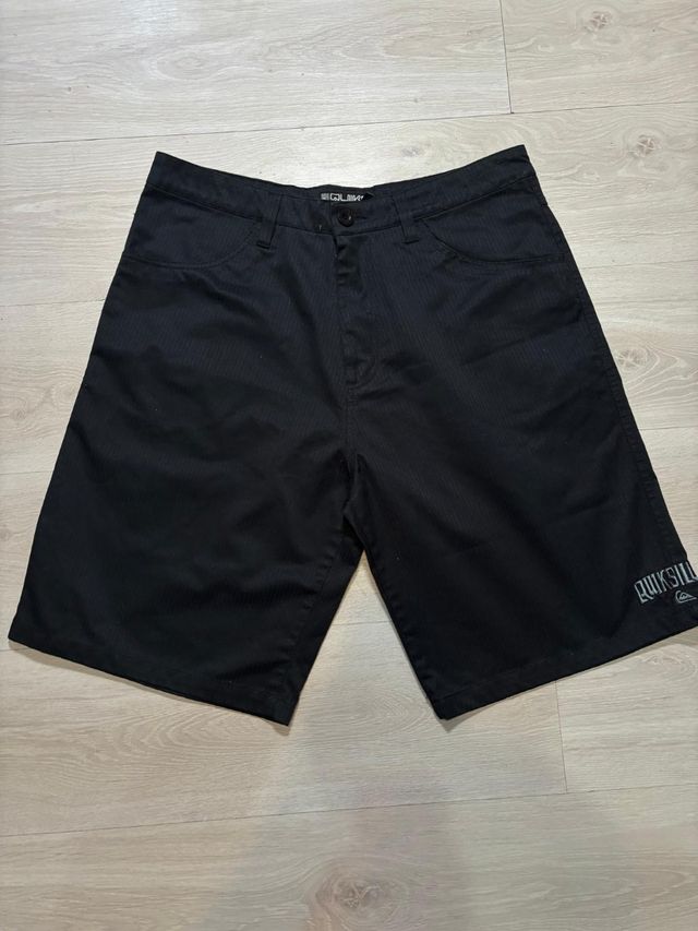 Pantalones cortos Quiksilver negros vintage y2k