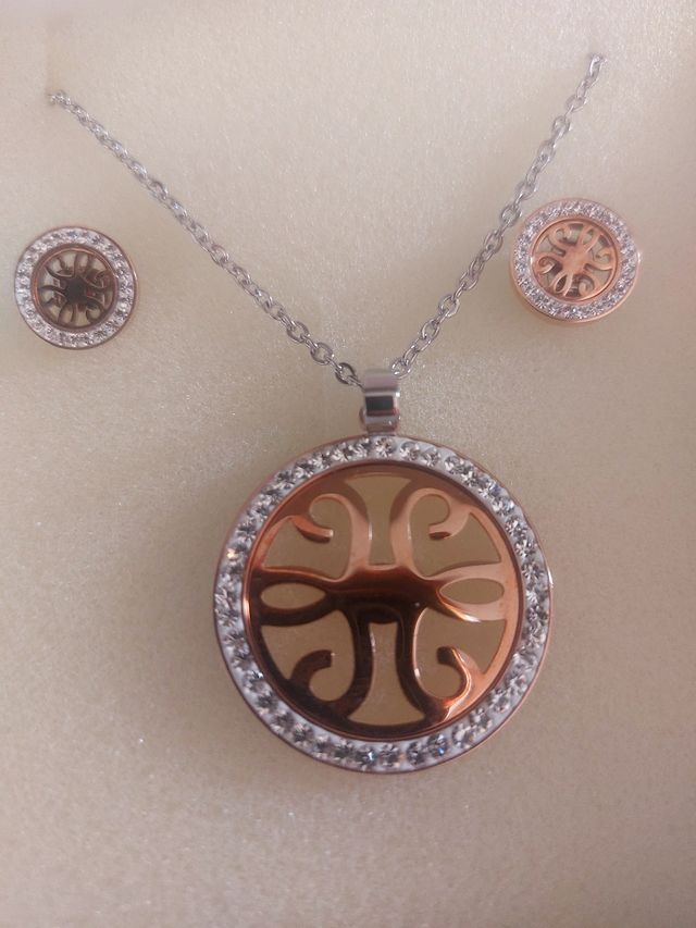 Joyas Lotus - Collar, pulsera y pendientes