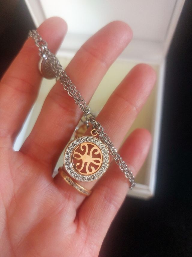 Joyas Lotus - Collar, pulsera y pendientes