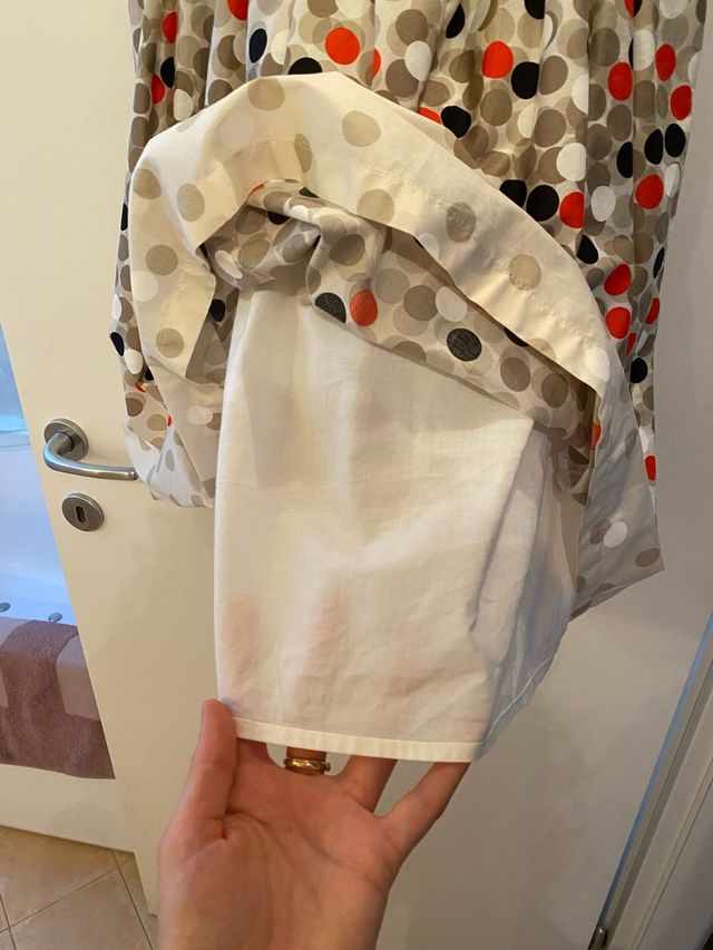 Vestito MaxMara - Cotone beige e rosso