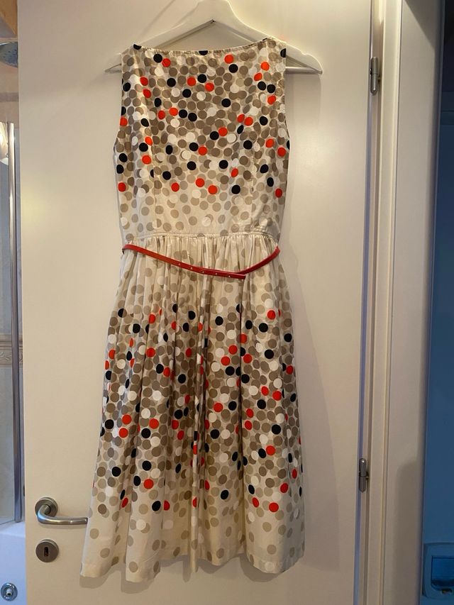 Vestito MaxMara - Cotone beige e rosso