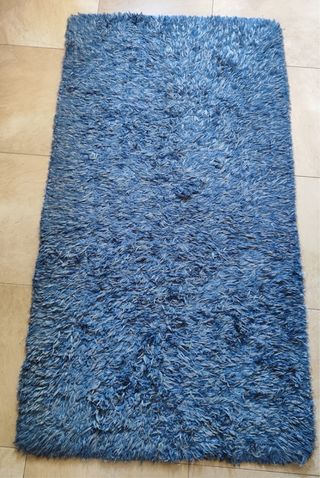 Alfombra azul 80x150cm