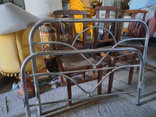 Cabecera cama 90 antigua metal