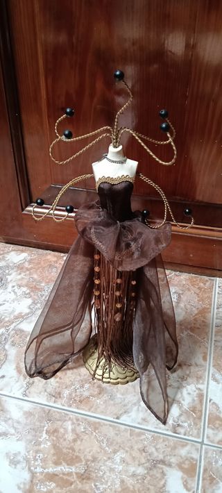 Soporte Joyas - Marrón Dorado