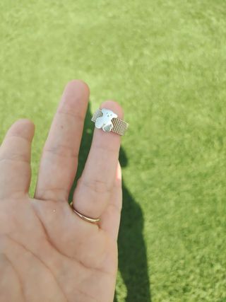 Anillo Tous oso plata