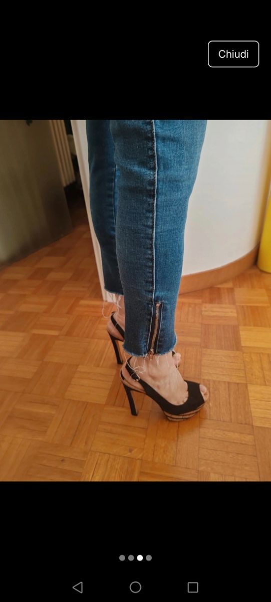 Sandali Bershka neri - tacco alto