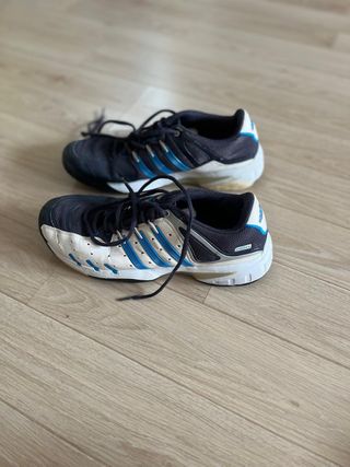 Zapatillas Adidas pádel - Azul y Blanco