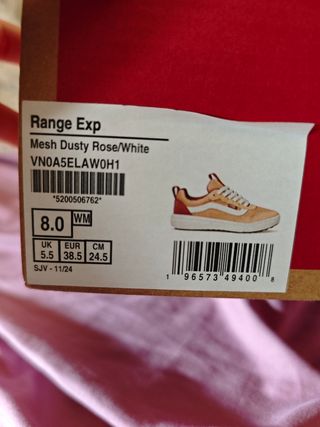 Zapatillas Vans Range Rosa 