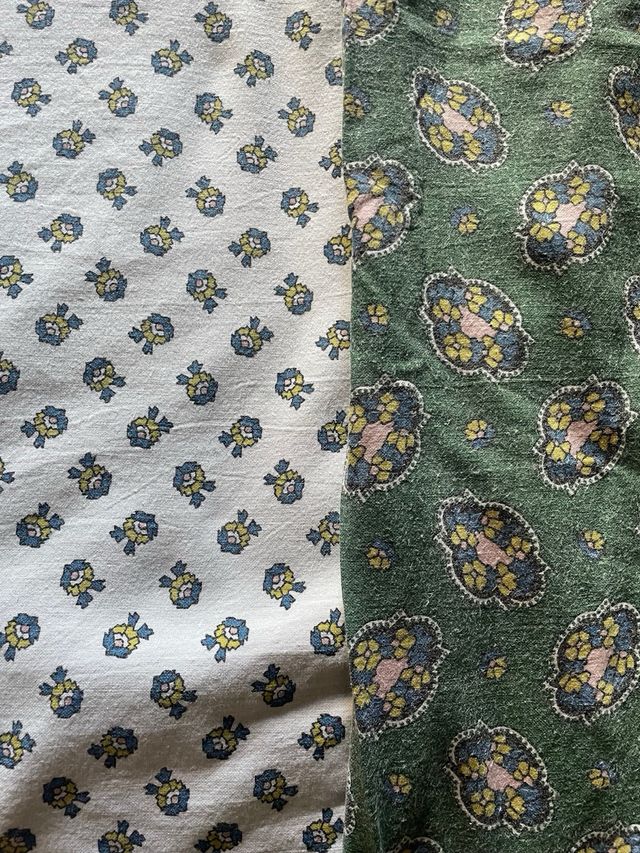 Copripiumino Cotone Verde|Bianco