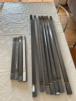 Tende IKEA SCHOTTIS grigio scuro x8