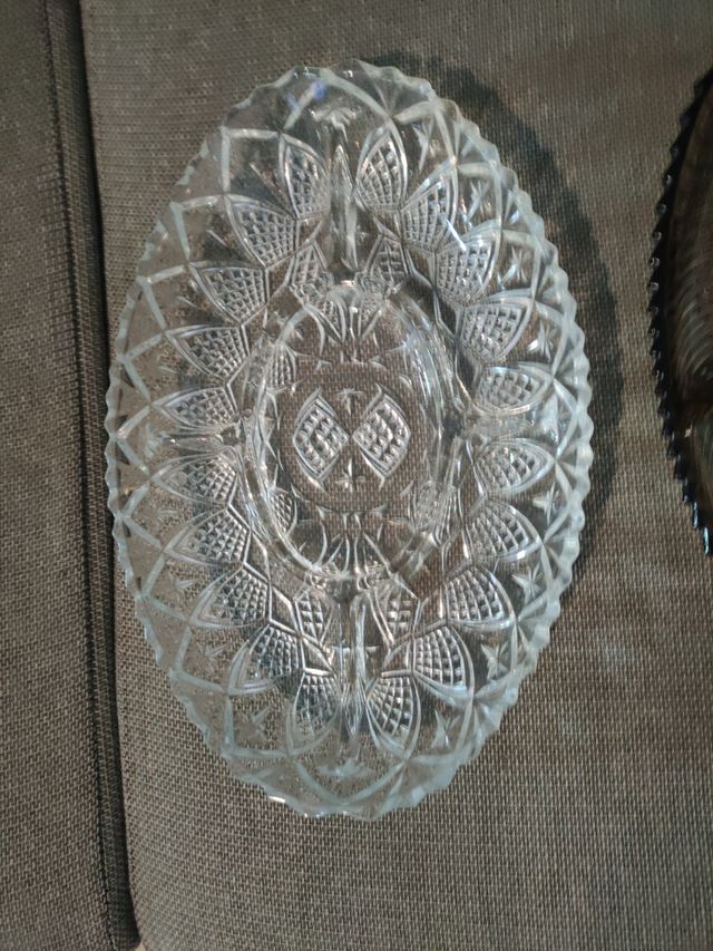 2 Bandejas Cristal: Aperitivo & Postre