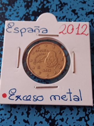 3 Mon.20 cts. España: diversas decada Exceso metal