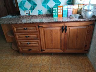 Muebles cocina rústicos madera maciza