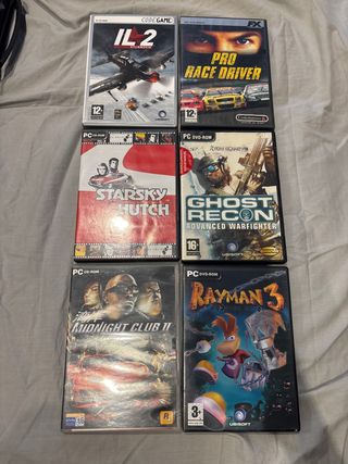Pack 6 juegos PC 