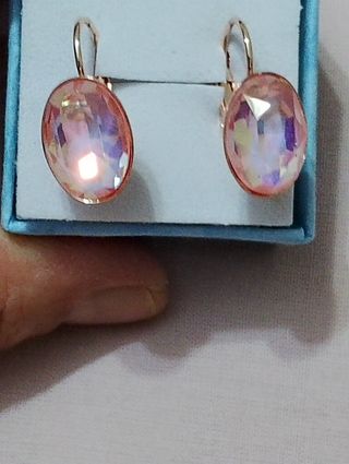 Pendientes aro oro rosa