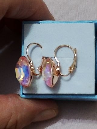 Pendientes aro oro rosa