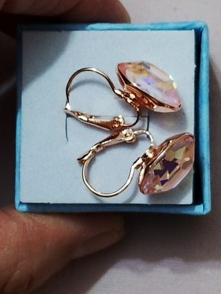 Pendientes aro oro rosa