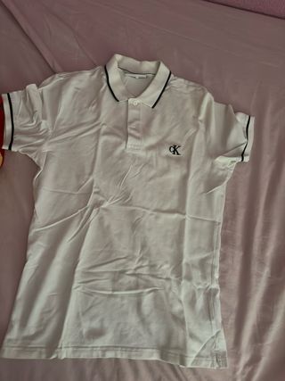Polo Calvin Klein blanco original