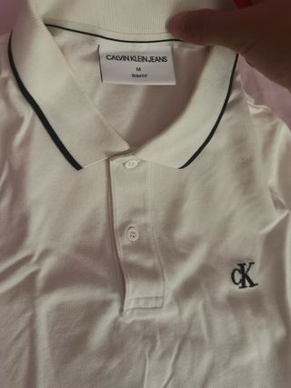 Polo Calvin Klein blanco original