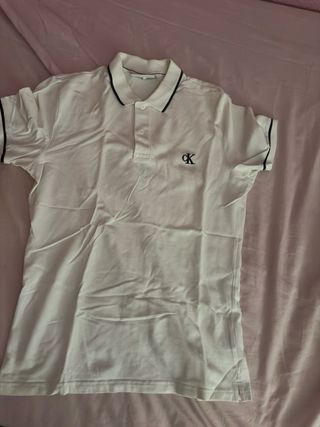 Polo Calvin Klein blanco original