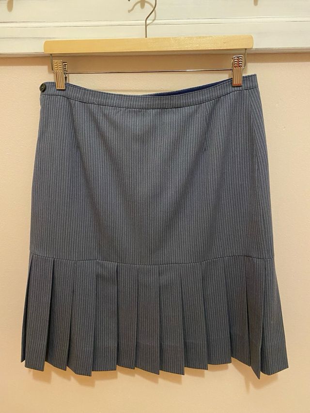 Gonna tubino a righe grigie