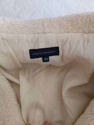 Abrigo beige de borreguillo