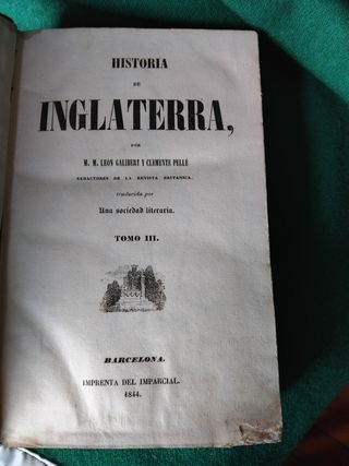 Historia de Inglaterra. Tomo III.