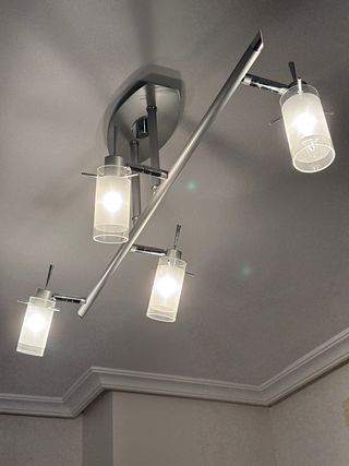 Lámpara techo 4 luces moderna