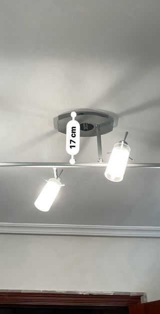 Lámpara techo 4 luces moderna