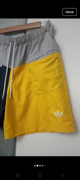 Bañador Adidas L - Azul, Amarillo