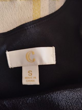 Vestido negro c/mangas-talla S