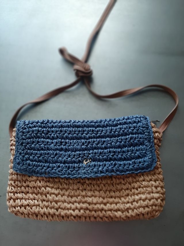 Bolso Dayaday beige y azul
