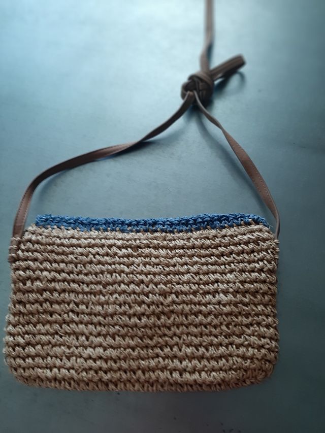 Bolso Dayaday beige y azul