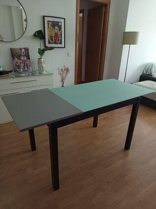 Mesa comedor cristal-metal