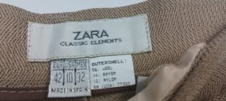 Pantalones vestir Zara beige
