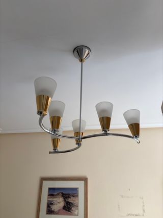 Lámpara techo 6 luces - Cromado