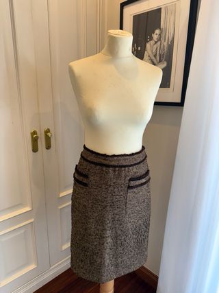 Falda Carolina Herrera marrón