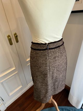 Falda Carolina Herrera marrón