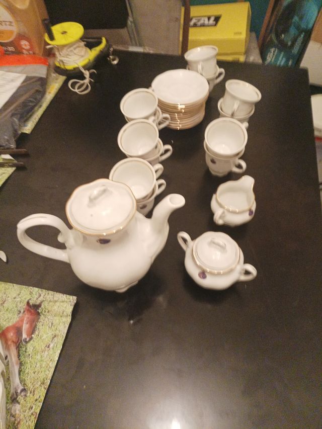 Juego té porcelana 12 piezas