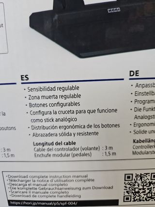 Volante PS5|PS4|PC -   3 años de garantía y seguro