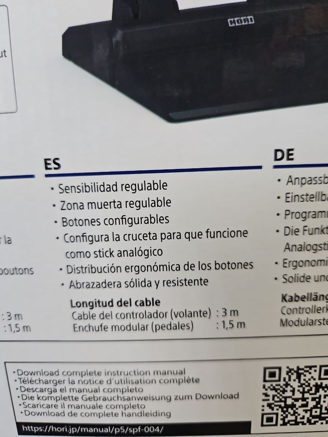 Volante PS5|PS4|PC -   3 años de garantía y seguro