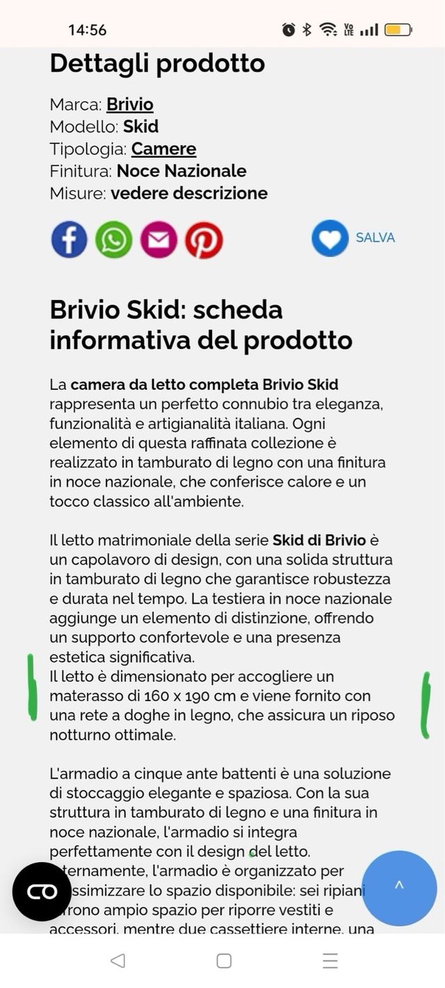 Struttura letto in legn marrone