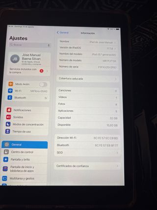 iPad 2018 6ª generación - Negro