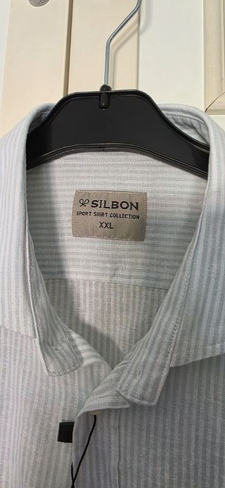 Camisa Silbon XXL - Rayas Blancas