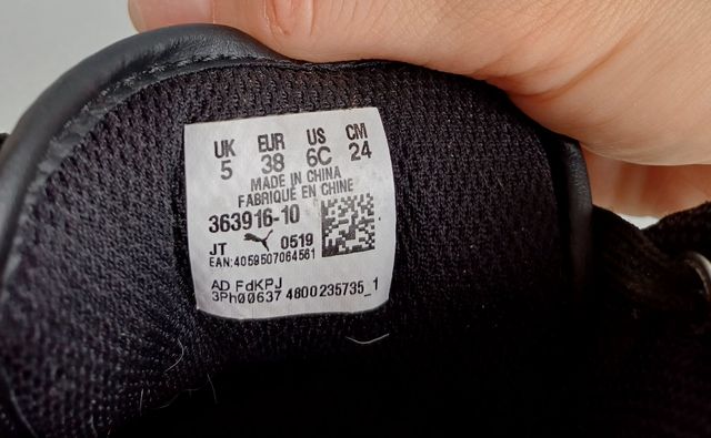 Zapatillas Puma altas negras