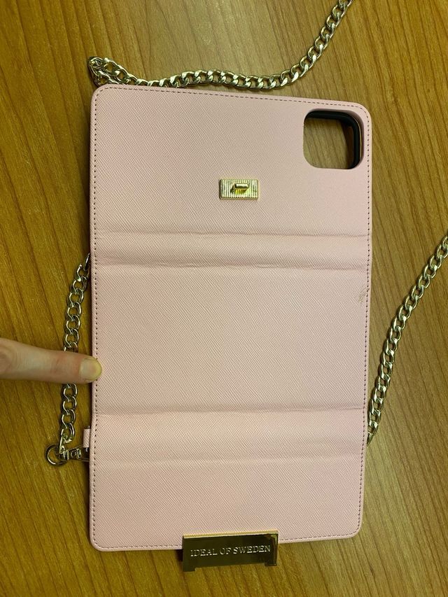 Mini borsa a tracolla rosa