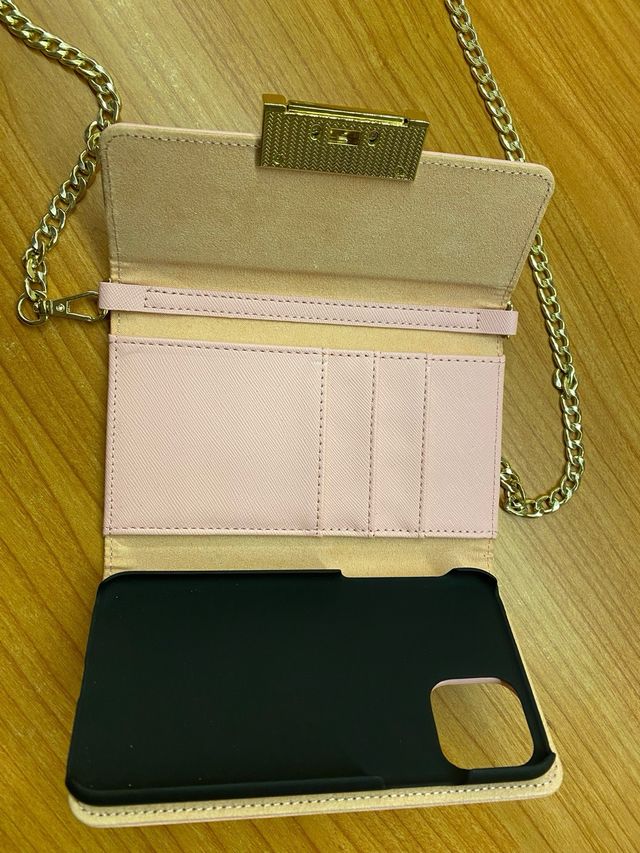 Mini borsa a tracolla rosa