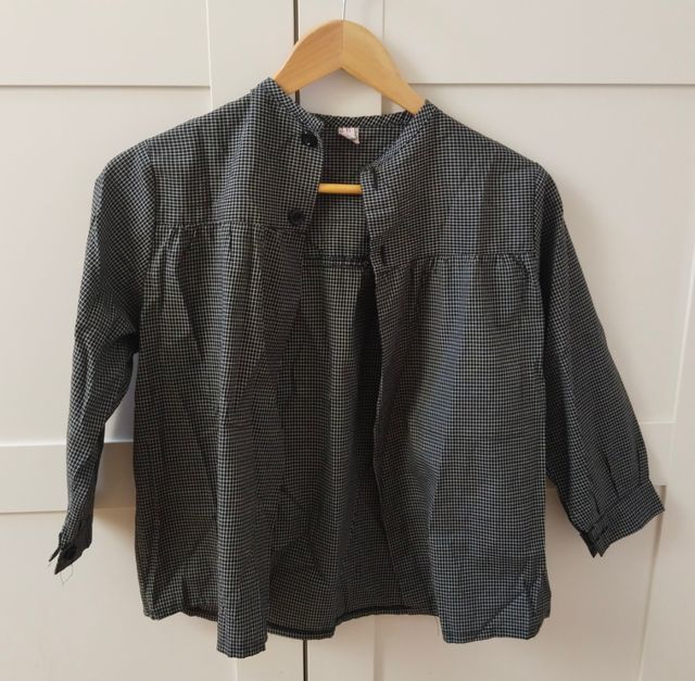 Blusón cuadros niño